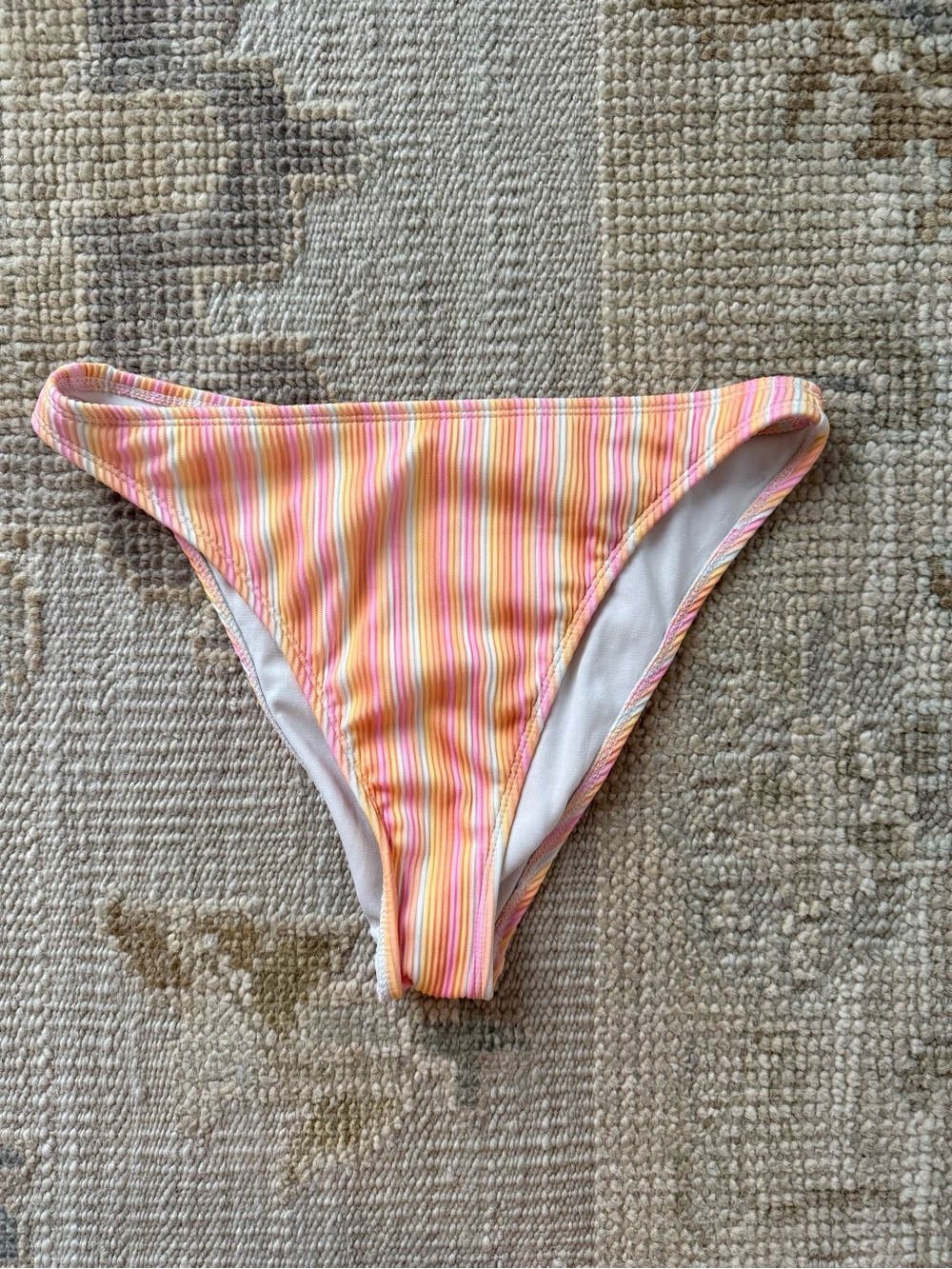 wild fable Pink and Yellow Striped Bikini Bottom